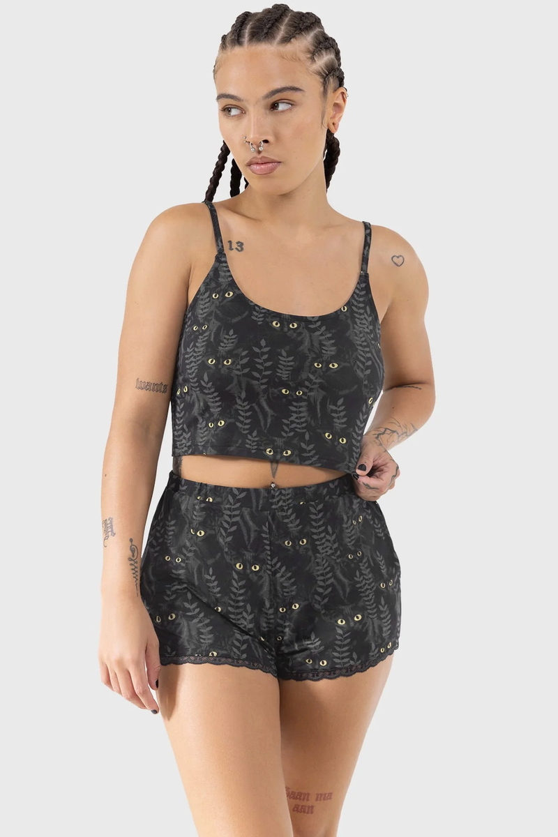 Calções Mulher (pijama) KILLSTAR - Familiar Woods - Preto XL